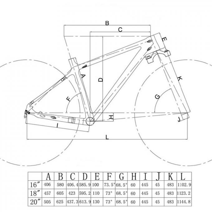 El marco de la bici del carbono 26er, nieve/pintura modificada para requisitos particulares marco gordo de la bici diseña