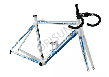 China Color azul del marco de aluminio ligero de la bici 700C con una bifurcación de la parte superior de la forma proveedor