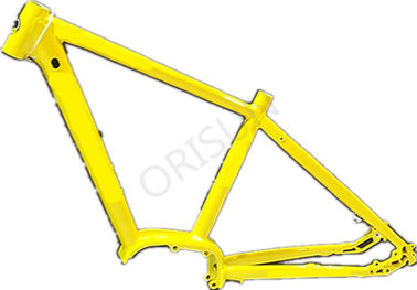 China Marco amarillo de aluminio de la bici, marcos eléctricos de la bicicleta de la montaña de 29 pulgadas proveedor