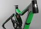Aleación de aluminio estructura del peso ligero del color negro/verde de todo el de montaña marco de la bici proveedor