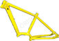 Marco amarillo de aluminio de la bici, marcos eléctricos de la bicicleta de la montaña de 29 pulgadas proveedor