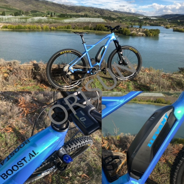 27,5 pulgadas más el color azul de la bici impulsión eléctrica del marco de la mediados de para Mtb Ebike