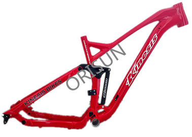 China Marco completo rojo 27.5er de la bici de la suspensión más logotipo de la aduana del estilo del montar a caballo del rastro/ proveedor