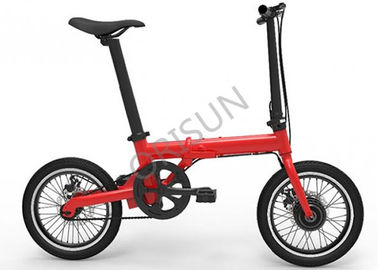 China 200 - 250w bici eléctrica plegable, estructura compacta de la bici eléctrica sin cepillo de 16 pulgadas proveedor